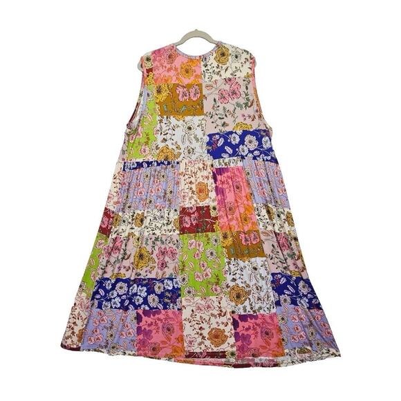 Johnny Was XS Cosmo Easy Fit Bamboo Midi Dress Stretch Cottage Floral Boho J10 - Picture 6 of 8